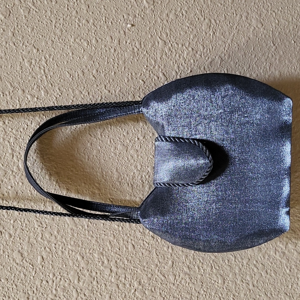 Silver Satin Purse